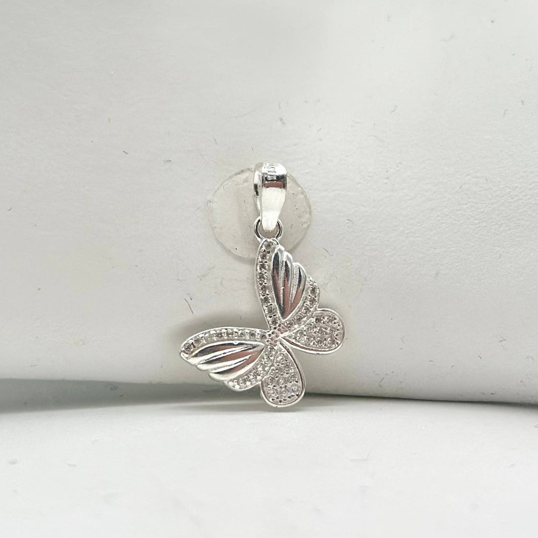 Dije Mariposa en Plata 925 con Zirconias | Mael Joyería