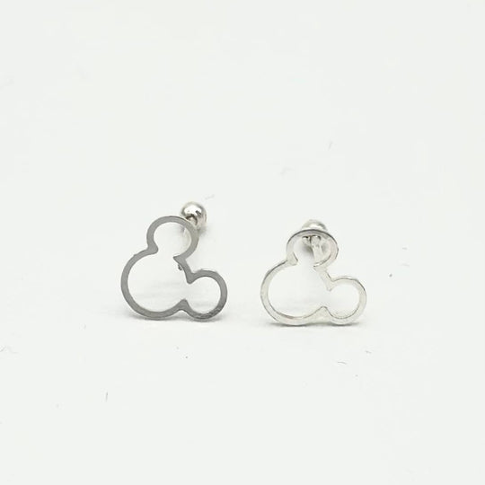 Broquel Silueta Ratoncito en Plata 925 | Mael Joyería