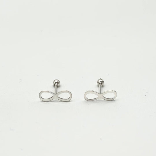 Broquel Infinito Minimalista en Plata 925 | Mael Joyería