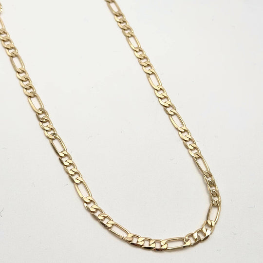 Cadena Figaro en Chapa de Oro | Mael Joyería
