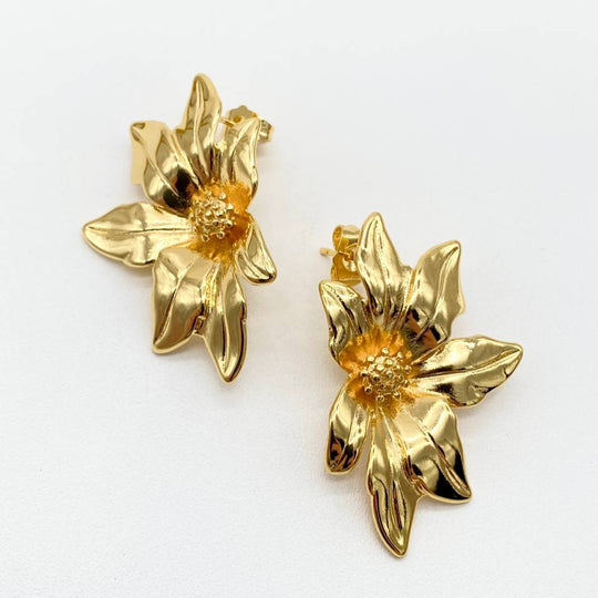 ARETE GAIL CHAPA DE ORO 18K