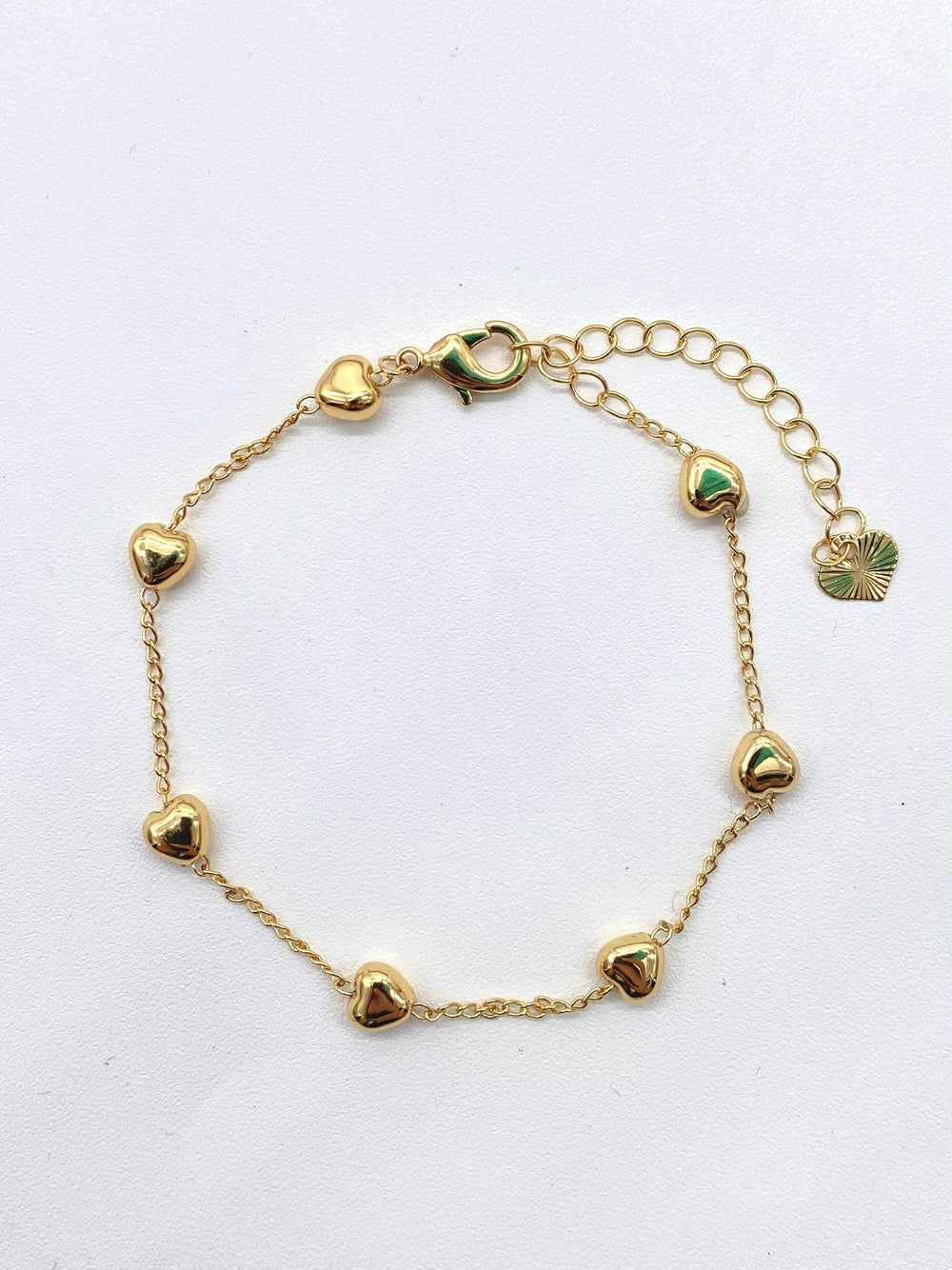 Pulsera corazon– Chapa de Oro 18K | MAEL
