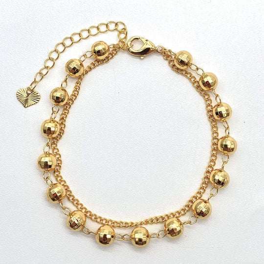 Pulsera bolas – Chapa de Oro 18K | MAEL