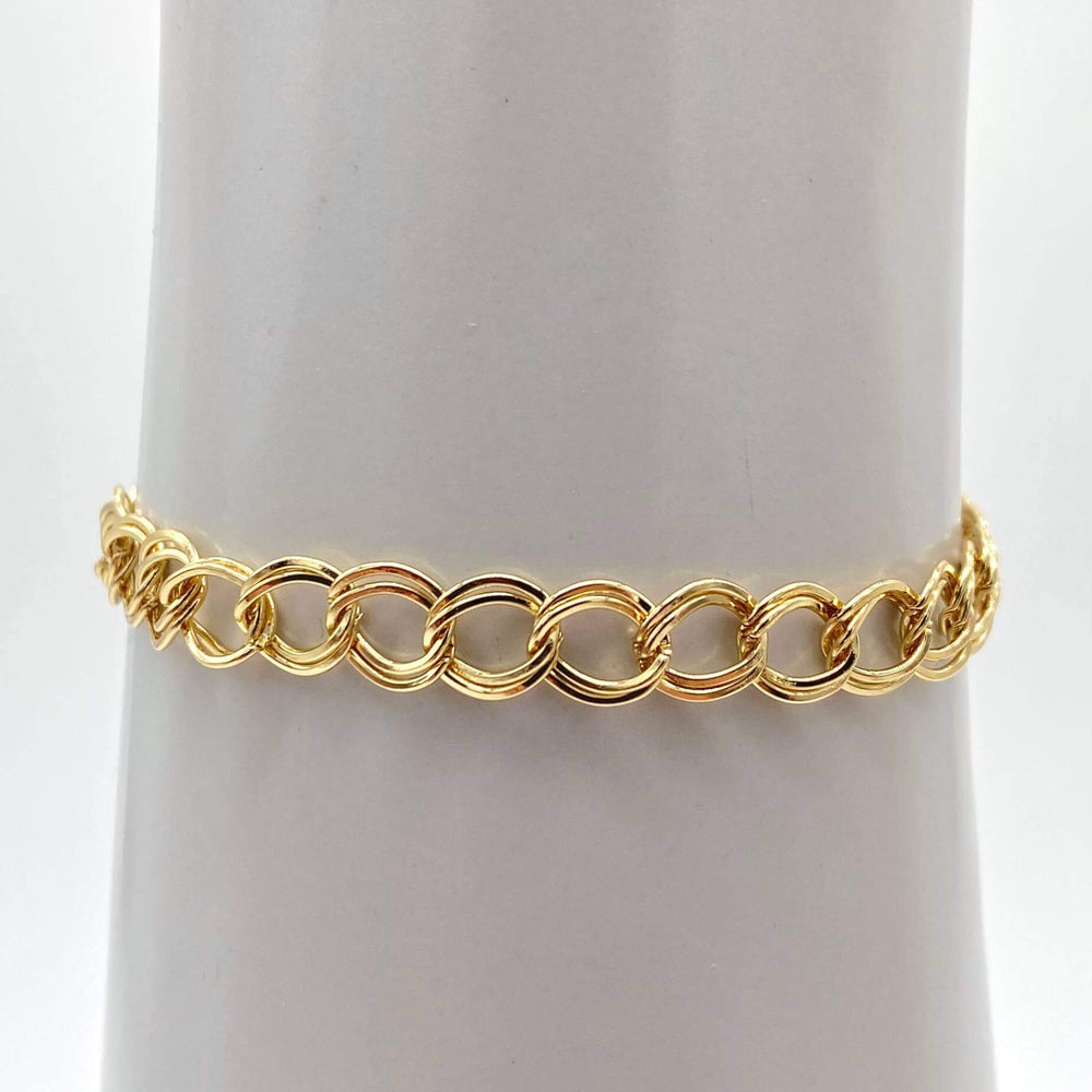 Pulsera eslabon– Chapa de Oro 18K | MAEL