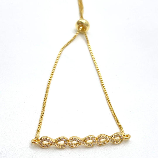 Pulsera infinito– Chapa de Oro 18K | MAEL