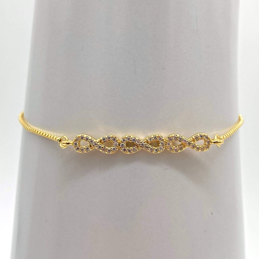 Pulsera infinito– Chapa de Oro 18K | MAEL