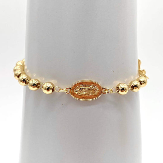 Pulsera descenario virgen guadalupe– Chapa de Oro 18K | MAEL