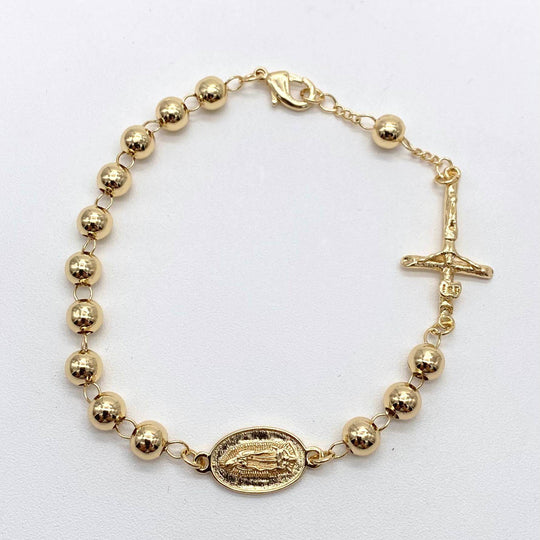 Pulsera descenario virgen guadalupe– Chapa de Oro 18K | MAEL