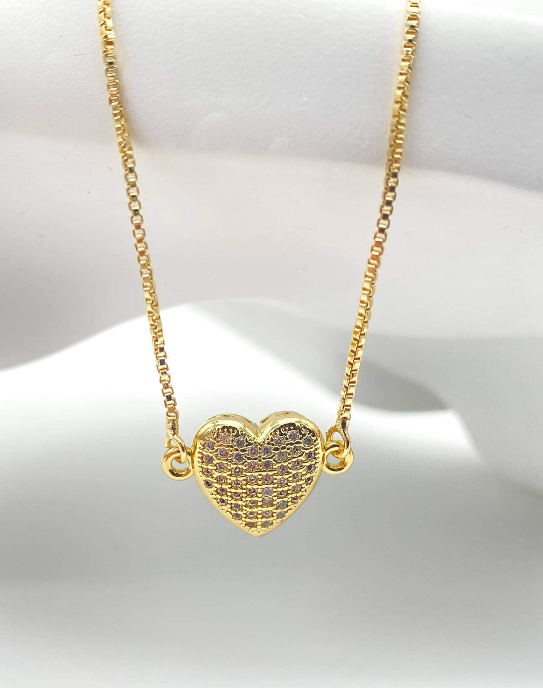 Pulsera corazon– Chapa de Oro 18K | MAEL