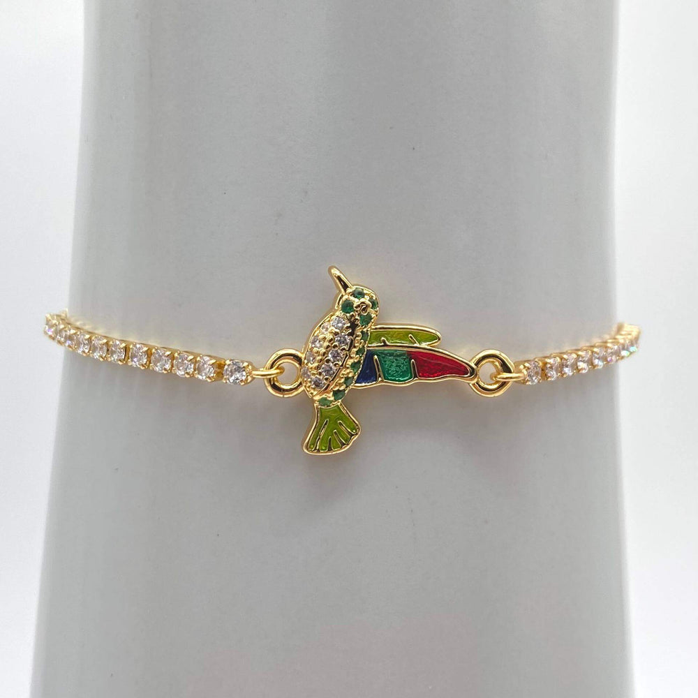 Pulsera colibri – Chapa de Oro 18K | MAEL