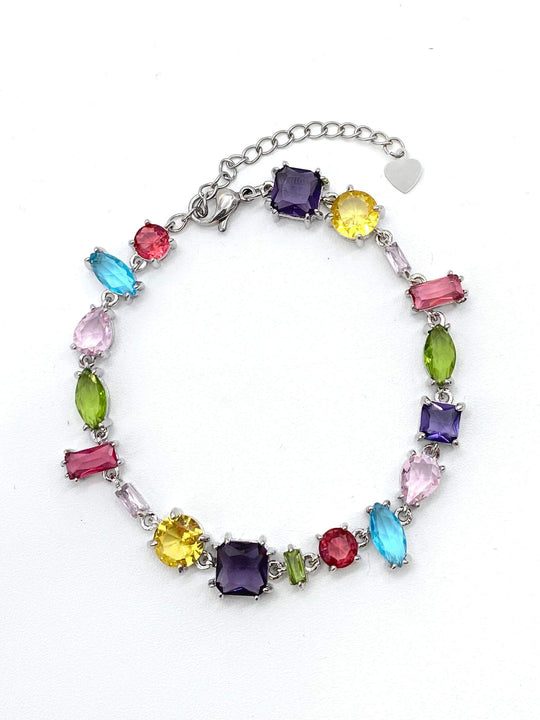 Pulsera multicolor– Chapa de Oro 18K | MAEL